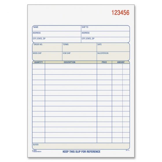 NCR (Carbonless) Forms