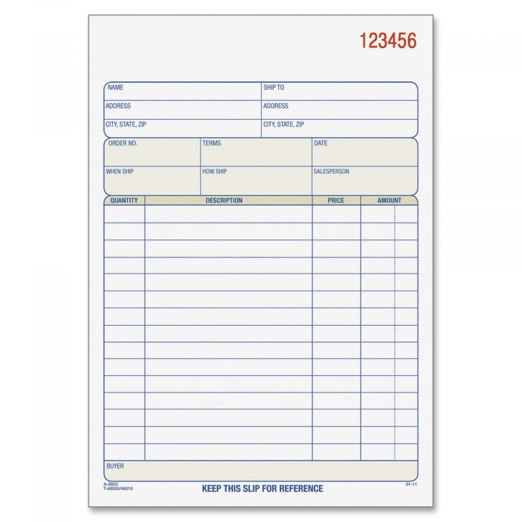 NCR (Carbonless) Forms