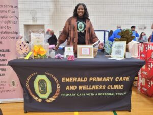 Banner made for woman's stand